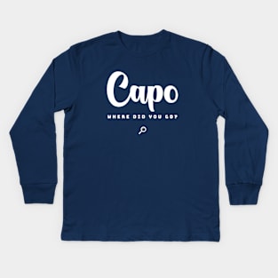 Capo, Where Did You Go? Kids Long Sleeve T-Shirt